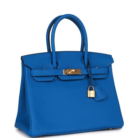 hermes birkin blue zellige|Hermes Birkin 30 Bleu Zellige Togo Gold Hardware .